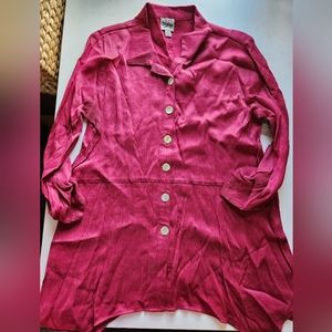 Como Vintage Ribbed Tunic/Shirt Dress NWT M